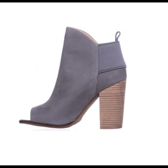 Kelsi Dagger Grey Open Toe Ankle boot - Picture 4 of 4